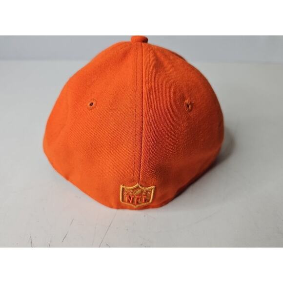 New Era 59Fifty Denver Broncos Solid Orange Raised Logo Cap Hat Fitted 7 1/4 NFL - Picture 8 of 16
